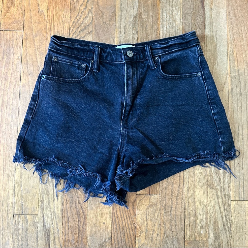 Abercrombie & Fitch Jean Shorts - 90s relaxed cut off shorts, high rise, size 29